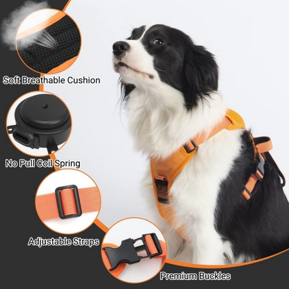 PawsFreedom™ 2-in-1 No-Pull Harness with Built-In Leash - MOIASUN