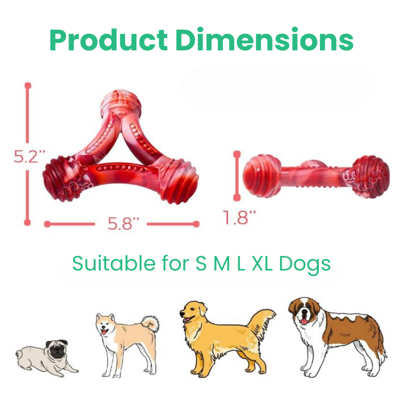 TriForceChew™ Beefy Durability for Serious Chewers - MOIASUN