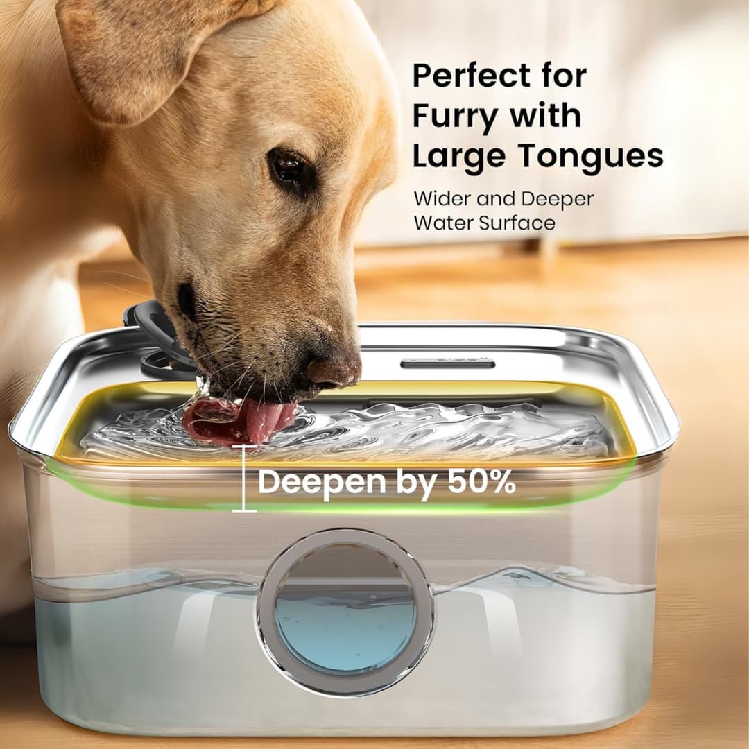 AquaLick™ Automatic Stainless Steel Dog Water fountain - Moiasun