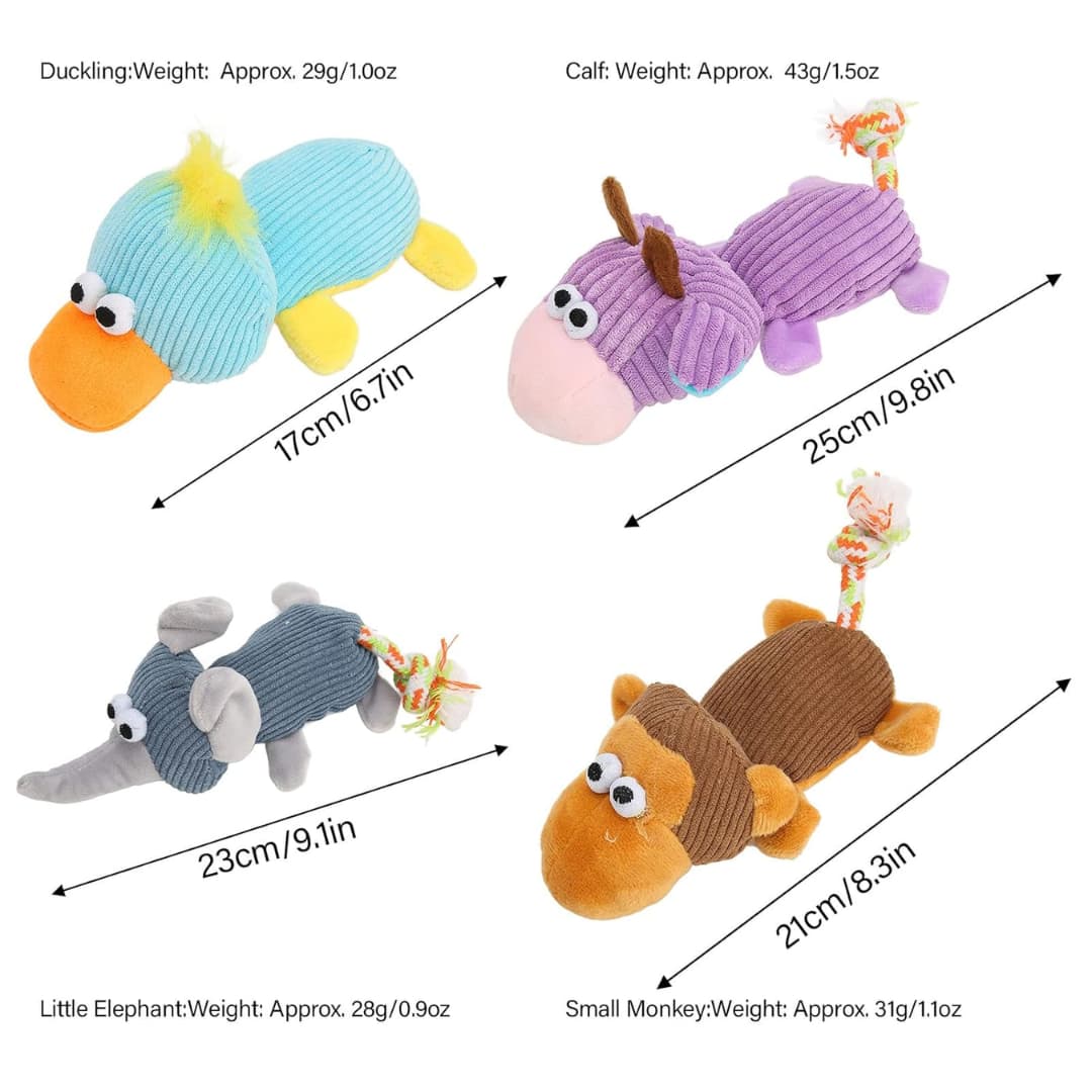 CrunchPals™ Crinkle & Squeak Animal Toy Set