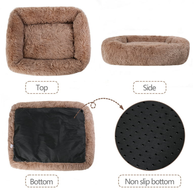 CozyCube™ Plush Dog Bed - MOIASUN