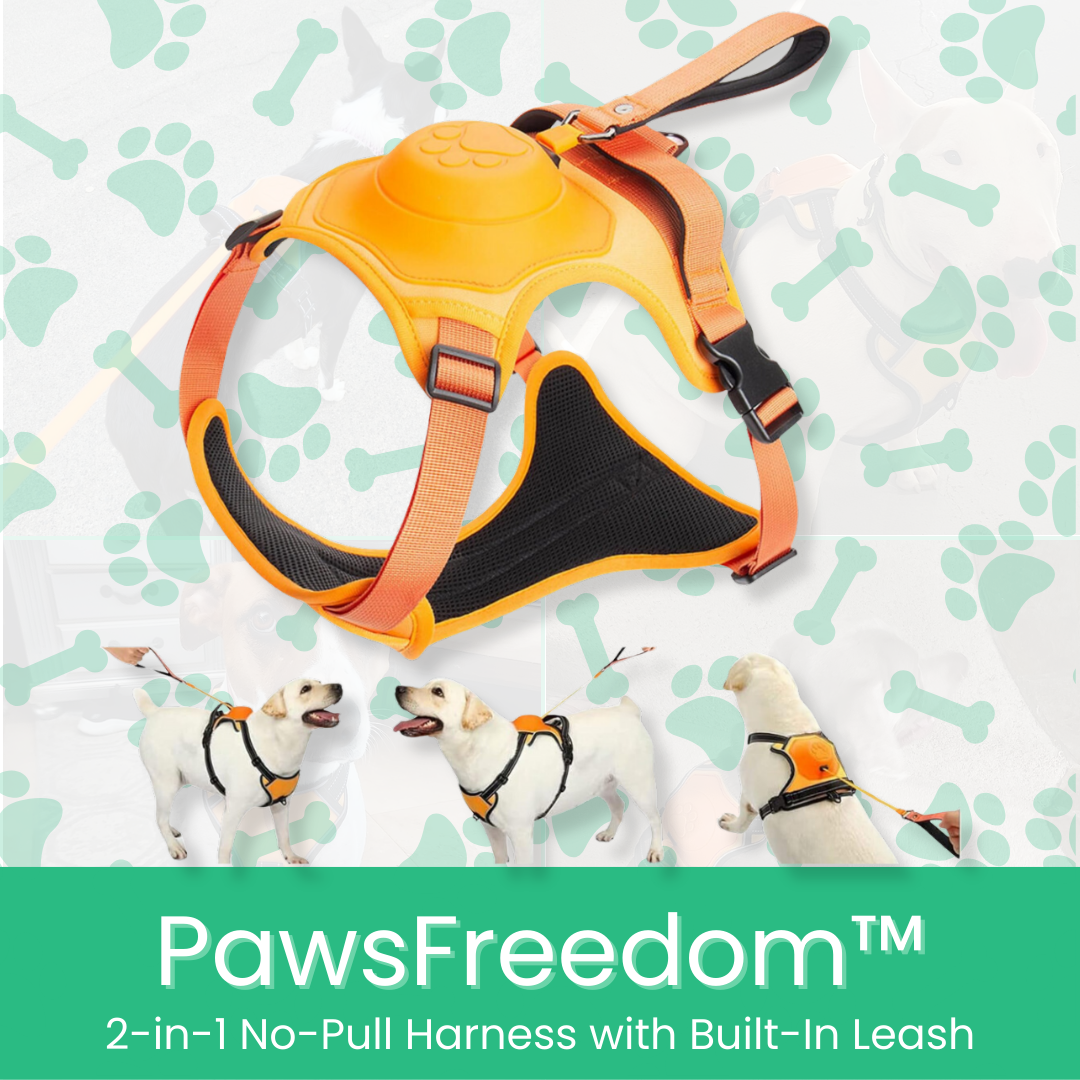 PawsFreedom™ 2-in-1 No-Pull Harness with Built-In Leash - MOIASUN