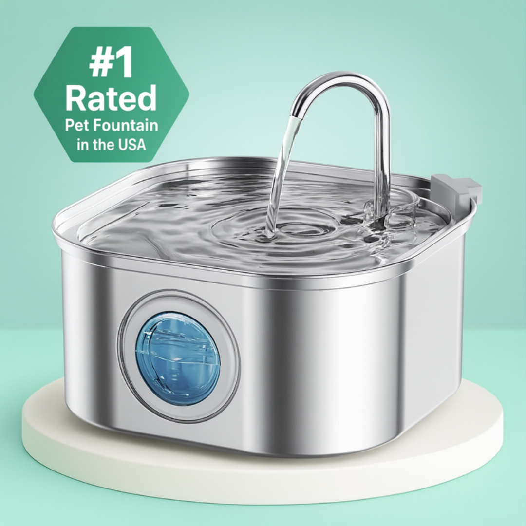 AquaLick™ Automatic Stainless Steel Dog Water fountain - Moiasun