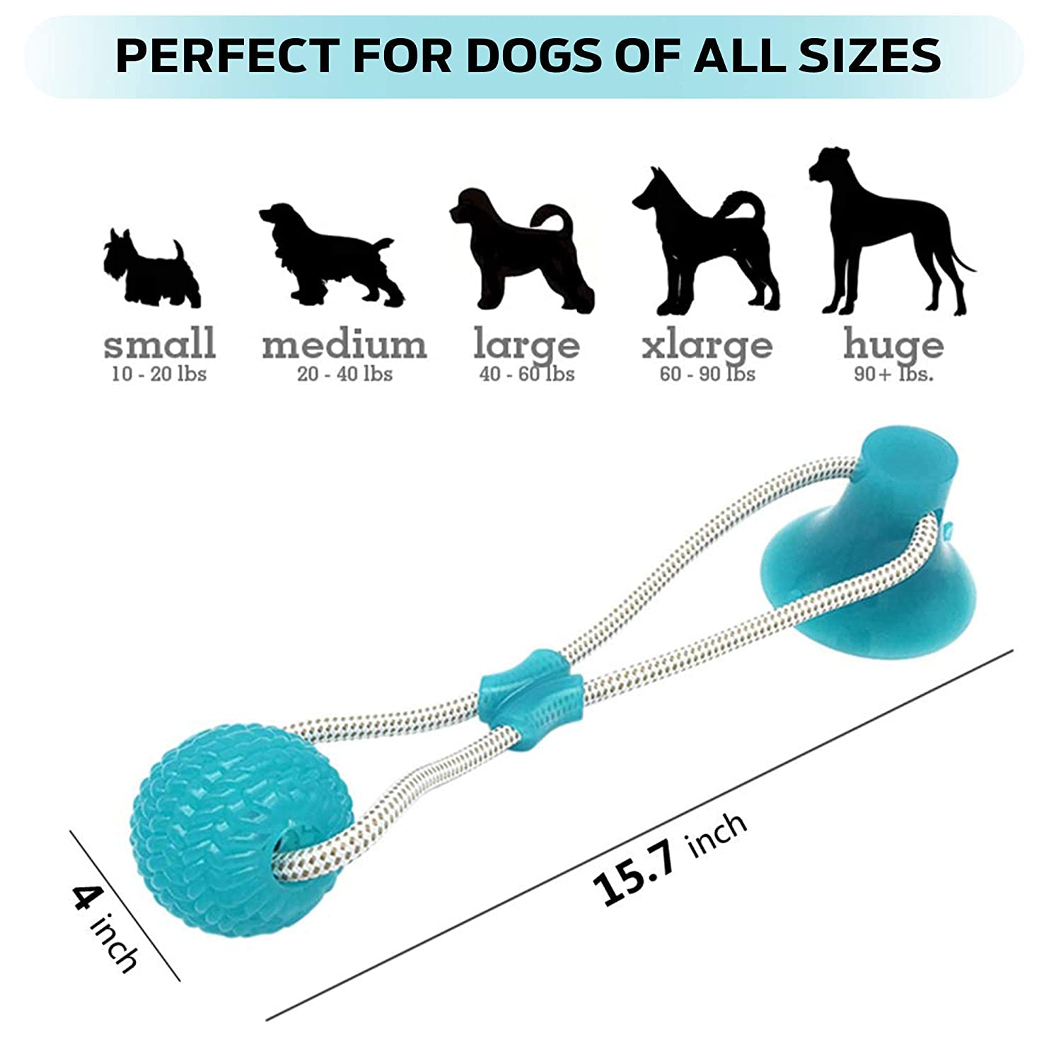 Suction Cup Tug Toy - Endless Entertainment for Your Furry Friend - MOIASUN